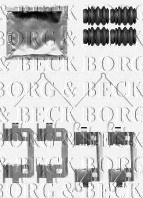 BORG & BECK bbk1502 -  Комплектующие, колодки дискового тормоза